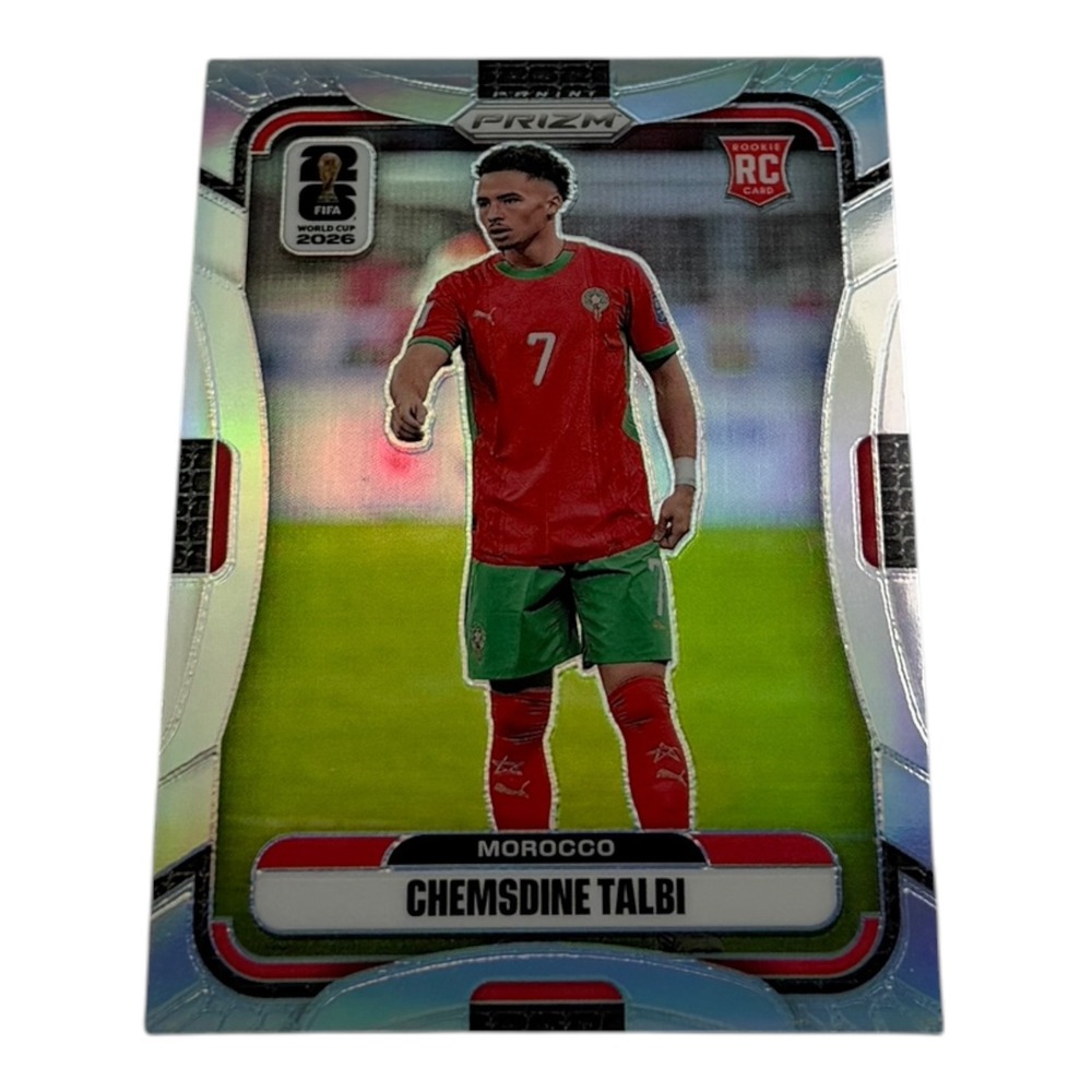 2026 Panini Prizm Chemsdine Talbi Morocco Rookie RC Silver Prizm #298 Soccer